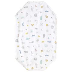 un doudou 防水 コットカバー 60×100cm 北欧アニマル ピーチスキン生地 吸水加工 裏面防水 ベビー用品 新品 新生児 四隅ゴム付き 3175-Q