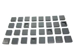 レゴ★未使用！新濃灰色の１×１タイル３２点セット