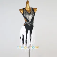 ラテンダンスのドレス 美品 チョークとイヤリング付き Mサイズ 赤紫