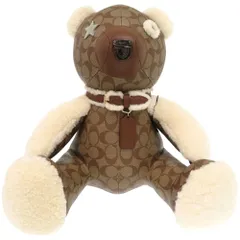 COACH - 新品同様 コーチ シグネチャー ぬいぐるみ テディベア コーティングキャンバス E2148-75528 レザー カーキ 2152【中古】COACH 楽天市場】新品同様 コーチ シグネチャー ぬいぐるみ テディベア