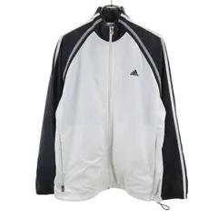 adidas アディダス 日本製 ウインドブレーカー M ホワイト ジャケット 裏メッシュ メンズ 古着