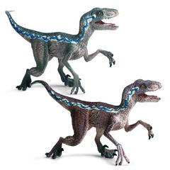 ヴェロキラプトル 恐竜 フィギュア プレゼント 子供 おもちゃ贈り物 2点セット