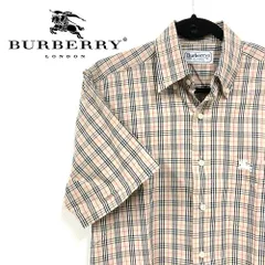 【極美品!!】 BURBERRY BLUELABEL バーバリー ブルーレーベル ノバチェック コットン 半袖シャツ 37 ( Sサイズ ) ベージュ レディース トップス シャツ 重ね着 古着 アパレル