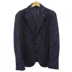 【美品】PAOLONI　パオローニ　ジャージージャケット　濃紺　52　茶色の罫線 2025年最新】パオローニ PAOLONI ジャケットの人気アイテム