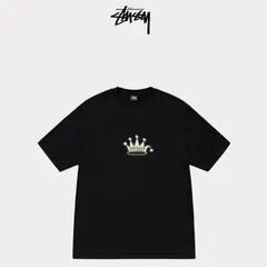 90's old stussy ステューシー 折れクラウン×SSリンク プリント
