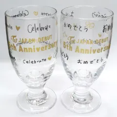 【中古】マグカップ・湯のみ TWICE グラス2種セット 「TWICE JAPAN DEBUT 5th Anniversary Goods」