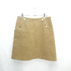 ◇ ⊂ MACKINTOSH PHILOSOPHY ひざ丈 台形 スカート サイズ38 ブラウン レディース E  【1501230026338】