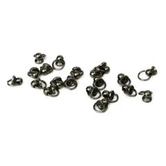 [KOYOKOMA] 同色20個セット トチカン DIY ネジ式 丸カン付き スマホリング ストラップ ハンドル スクリュー 財布 金具 小さめ ネジ付き 20組 ドロップハンドル 留具 手カン カン付き 手芸