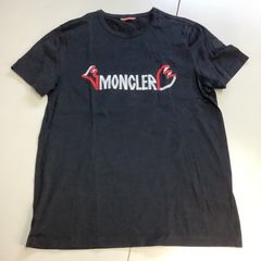 モンクレール Tシャツ プリント ワッペン サイズM ネイビー 4S153