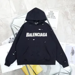 最終値下げ1/25(日)までの出品バレンシアガ!BBパーカーオーバーサイズS美品 値下げ》バレンシアガパーカーXS オーバーサイズユニセックス