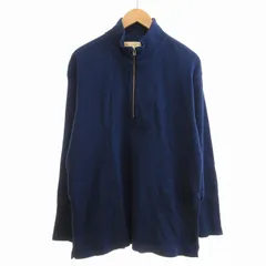 ナノユニバース nano universe LB.03 ワッフルスタンドネックTシャツ ハーフジップ プルオーバー 長袖 M 青 ブルー 668-2123239 /UM ■SM3のサムネイル