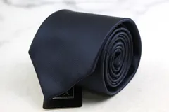 パーフェクトスーツファクトリー ブランド ネクタイ 無地 シルク 未使用タグ付 PO メンズ ネイビー P.S.FA