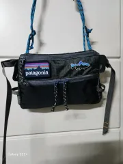 old patagonia パタゴニア ブルーメッセンジャーバッグ 古着 y2k