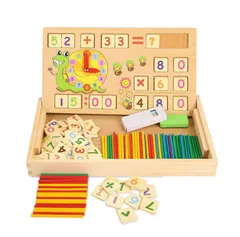 モンテッソーリ おもちゃ 子供 計算 多機能 両面利用可能 知育玩具 セット 黒板 お絵かき  数字や形のパズル