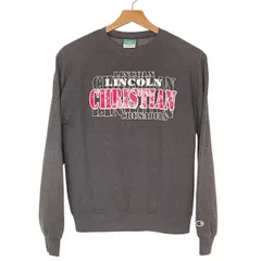 【Champion】レタードロゴスウェット｜メンズM相当｜グレー｜カレッジデザイン｜古着｜クルーネック カジュアル