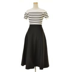 【JUSGLITTY】レディニットワンピース ロング半袖ワンピース
