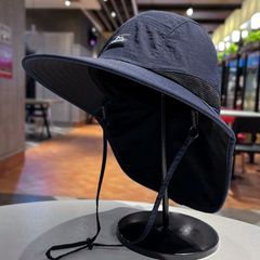 新品 サイズ調整簡単サイドメッシュ切替ゴルフサンハット/ネイビー(CG-AB50603)ゴルフ 帽子 メンズ レディース つば広 春夏秋冬 通年 通気性 速乾性 あご紐 ツバ 日除け 無地 サファリハット アクセサリー ゴルフ用品 ゴルフ小物 釣り アウトドア