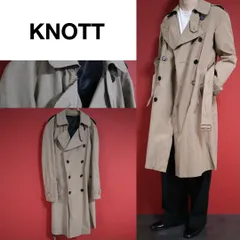 【スペシャル】KNOTT カットオフデザイン ベルト付き ロングトレンチコート