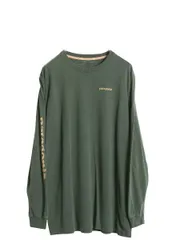 【お得なクーポン配布中!】 パタゴニア プリント 長袖 Tシャツ メンズ L / 19年製 アウトドア ロンT ロングスリーブ 袖プリント カットソー クルーネック ワンポイント