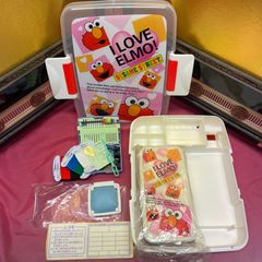 エルモの裁縫箱　箱+ソーイングキット　裁縫箱　お道具箱　小学生　家庭科　平成レトロ　裁縫セット