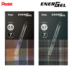 【限定】ぺんてる　ノック式ゲルインキボールペン　ENERGEL　エナージェル　７本セット　0.5㎜／0.7㎜　BLN75-L7／BL77-L7