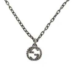 【GUCCI】インターロッキング ネックレス スターリングシルバー ユニセックス