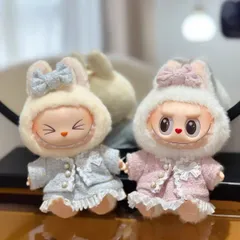 新品3点セット ワンピース　スカート　labubuラブブぬいぐるみ服17cm　着せ替え着ぐるみ　ぬいぐるみ用 3点　※ぬいぐるみ本体は含みません