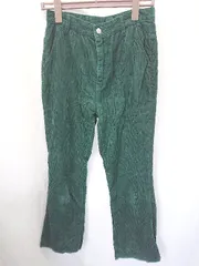 ◇ ⊆ Discoat ディスコート コーデュロイ パンツ サイズL グリーン レディース E  【1506110010421】