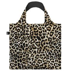 新品 折りたたみトート エコバッグ 撥水加工 LOQI Recycled Bag ローキー 大きめ トートバッグ ヒョウ柄 レオパード / ダスク【SPORTUS】