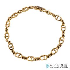 極美品 ディオール dior ロゴ CD ブレスレット ゴールド Y892 - メルカリ
