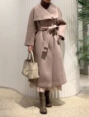 スナイデル　ウールカシミヤビッグスタンドコート