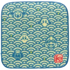 【中古】タオル・手ぬぐい(キャラクター) 集合(青海波/グリーン) ハンドタオル はんなり和風デザインタオル 「一番くじ 星のカービィ ふわふ和コレクション～ぽよぽよ日和～」 G賞
