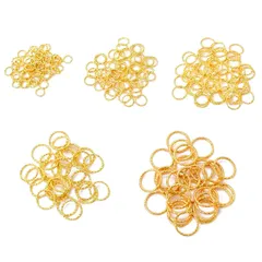 【話題】Pstyle. マルカン アクセサリー ハンドメイド パーツ 5サイズ 60個セット PST-090 (ゴールド)