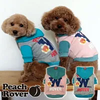 プチプラ 犬服 犬の服 ドッグウェア おしゃれ かわいい あったか　秋冬 裏起毛 小型犬 中型犬 PeachRover ピーチローバー 2024年秋冬WORKSパーカー
