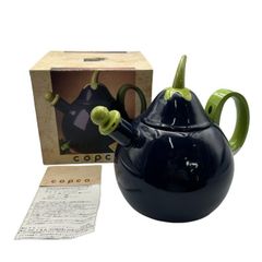 copco コプコ なすび型 ホーローケトル やかん レトロ かわいい おしゃれ キッチン雑貨 中古 W４