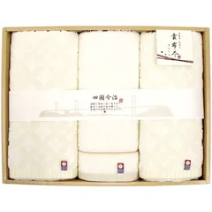 今治タオル 貴布尽4 フェイスタオル2P&ウォッシュタオル (KJ200400)