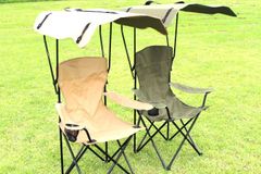 CHANODUG OUTDOOR プレミアム キャノピーチェア シェイドチェアー 日除け椅子 屋外観戦チェア ルーフチェア 日焼け対策 折り畳みチェア アウトドアチェア ビーチチェア 日よけチェア フォールディングチェア フィッシングチェア 送料無料