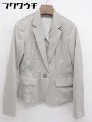 ◇ Gabardine K.T ギャバジンK.T 1B シングル 長袖 テーラード ジャケット サイズ9 グレー系 レディース  【中古】 【1107300000354】のサムネイル