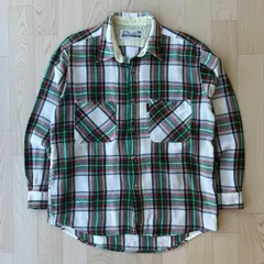 90s Alaskan Woodman Shirt 赤 緑 チェック柄 シャツ