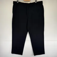 古着 ディッキーズ Dickies ワークパンツ 874 テーパード ワンポイントロゴ チノパン 作業着 センタープレス w42 L30  ブラック メンズ