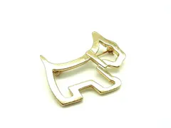 ■美品■ AGATHA アガタ ドッグ 犬 ピンブローチ ピンバッジ アクセサリー レディース メンズ ゴールド系 DI4045のサムネイル
