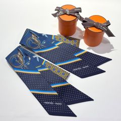 未使用品◎HERMESエルメス　2本セット/ツイリー/折畳式幌の馬車