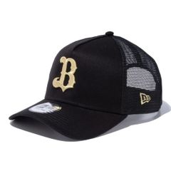ニューエラ 9FORTY A-Frame トラッカー オリックス・バファローズ ブラック ゴールド OSFM (56.8-60.6cm) 1個 New Era 940AFTR NPB ORIBUF BLK GLD 25J 1pc