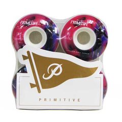 DRAGON BALL ドラゴンボール × PRIMITIVE プリミティブ 54MM GOKU BLACK ROSE WHEEL 101A DURO STANDARD CUT (WHITE) 【スケートボード/スケボー/SKATEBOARD】