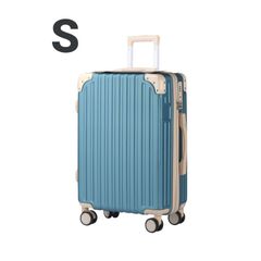 3個限定🌟【夏の大特価セール】　RIOU キャリーケース スーツケース レディース 　【単品 ,Sサイズ,スカイブルー】　送料無料(※一部配送先を除く)　※ミニケースは付いておりません‼️  新品