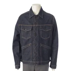 【トムフォード】Tom Ford　メンズ 18SS コットン ロゴ デニムジャケット Gジャン TFD111 インディゴ L 【中古】【鑑定済・正規品保証】193986のサムネイル