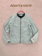 BEAUTY&YOUTH ユナイテッドアローズ ノーカラーデニムジャケットL