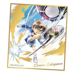 【中古】食玩 雑貨 12.江戸川コナン(金色箔押し) 「名探偵コナン色紙ART6」