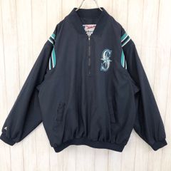 Majestic マジェスティック MLB シアトル マリナーズ MARINERS 刺繍ロゴ チームロゴ トラックジャケット ベースボールジャケット