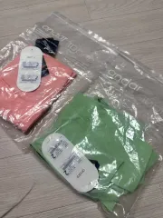 新品) アンダール エア冷感 ジニ 8 2分丈 ライム ストロベリークリーム 2点 ヨガウェア